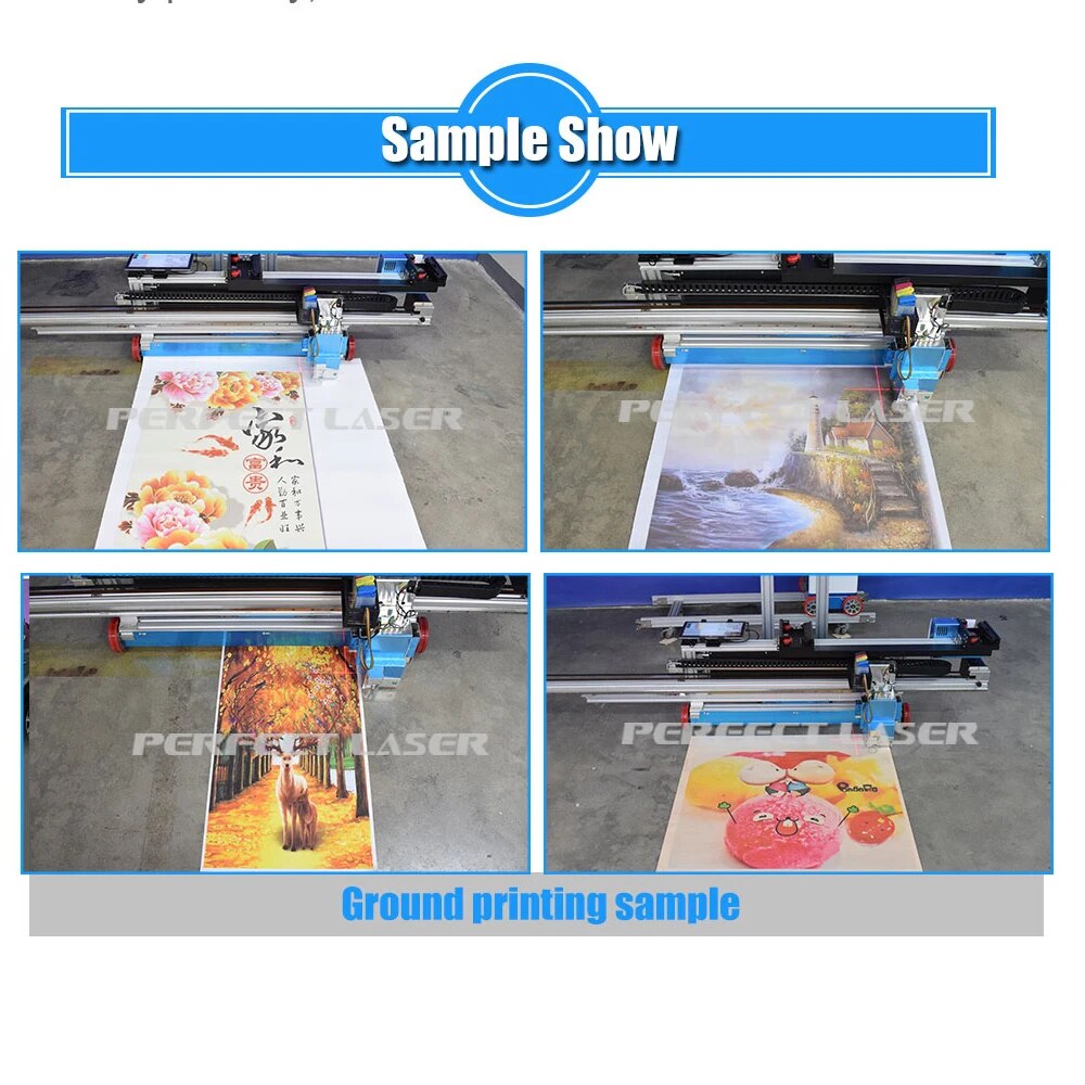 Perfect Laser 3D Floor Printer New Arrivals Business 9600 dpi UV Parking Space Floor Painting Machine for Floor Graffiti