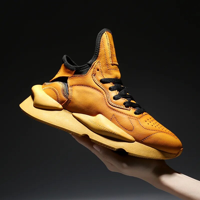 Handcrafted Casual Shoes For Men In Calf Leather Round-toe Men's Sneakers Women's Sneakers Sports Shoes For Women Size 35-46