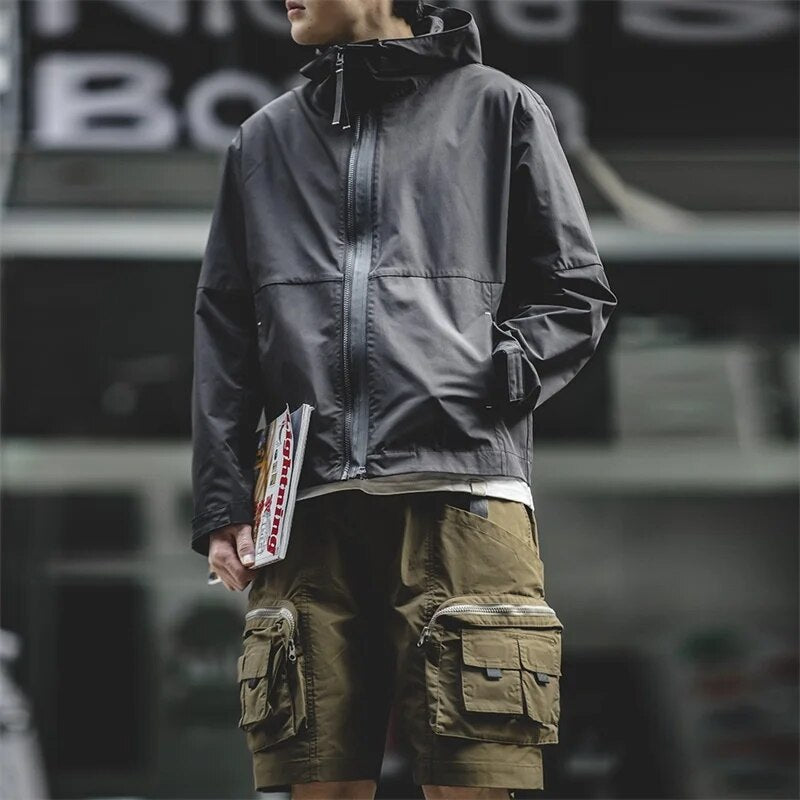 Maden Mountain Outdoor Men's Multi-pocket Cargo Shorts Casual Hiking Work Tactical 2023 Summer Loose Military Short Pants