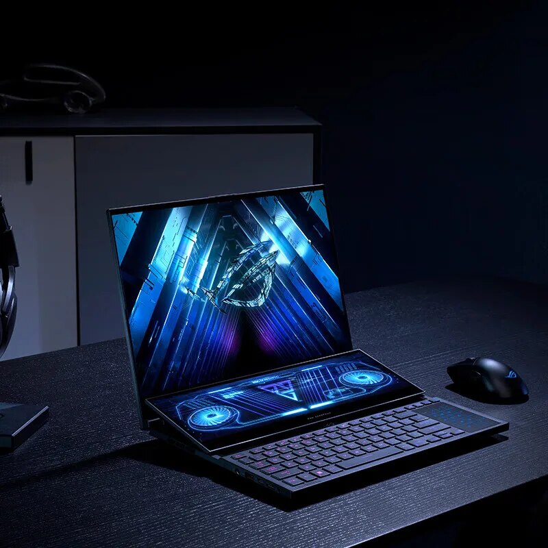 New Asus ROG Zephyrus Double screen GX650 E-sport Gaming Laptop R9-7945HX RTX4070/4080/4090 2.5K 240Hz MiniLED 16" Notebook