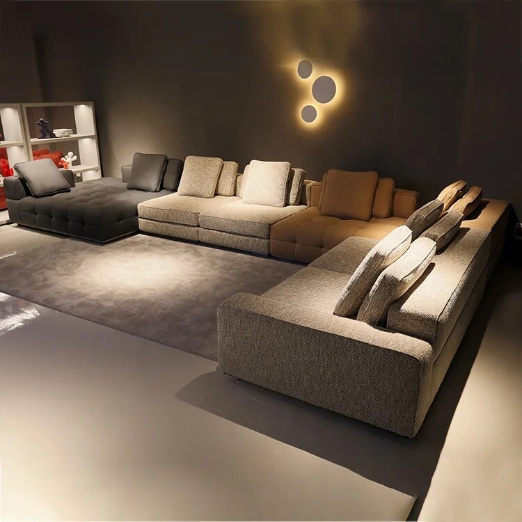 Hot Sale New Style Home Furniture Nordic Large Luxury Sofa Sets Fabric Living Room Furniture