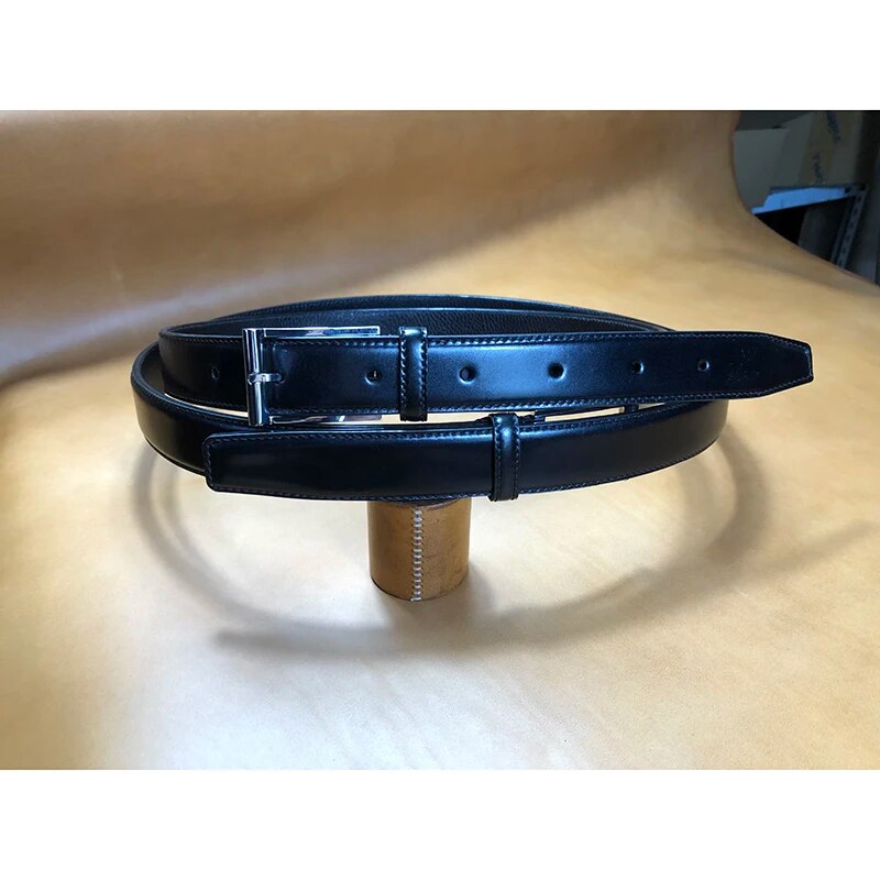 jiangxin horse hip skin male belt  manual  custom  horsehide  No stitching  men belt