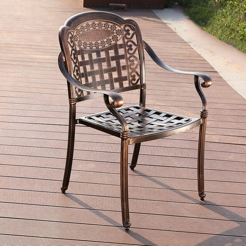 set of  9 pieces garden yard aluminum dining set oval table outdoor furniture leisure sets  Balcony tables chairs rust-resistant