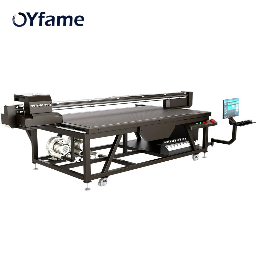 OYfame 2022 NEW Industrial UV Flatbed Printer with xp600 2513 uv printer for Acrylic Glass Metal Digital UV Printing machine