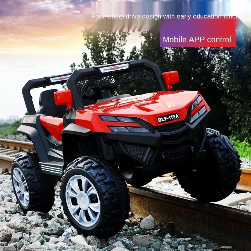 Kids Electric Cars Four-wheel Drive 0-6 Years Old Children Riding Game Toy Off-road Vehicle 12V Electric Car for Kids Ride On