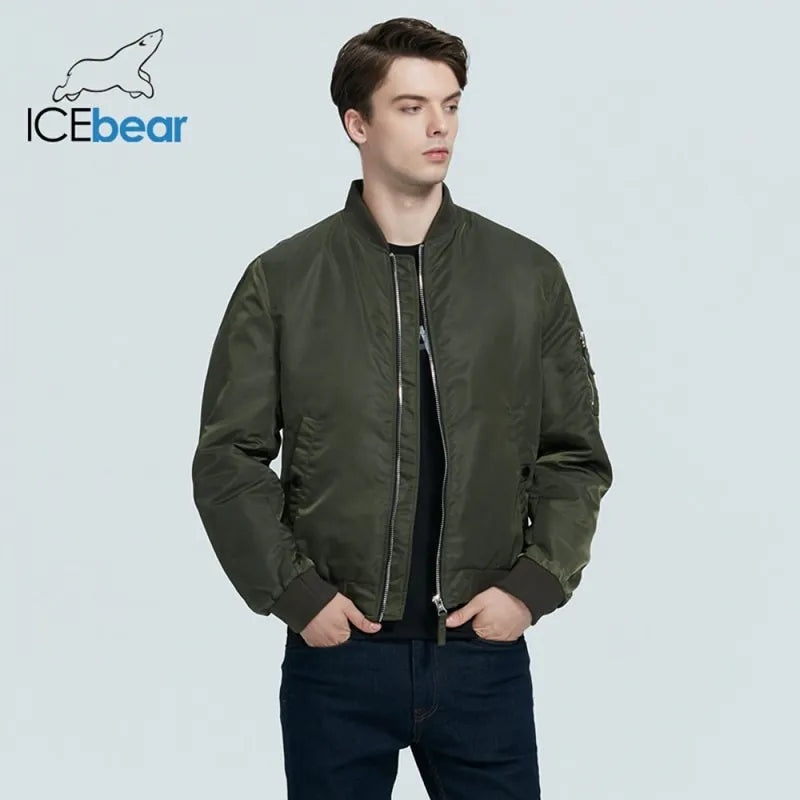 ICEbear 2022 New fall men's short jacket fashion flight coat men's clothing high-quality brand jacket MWC20706D