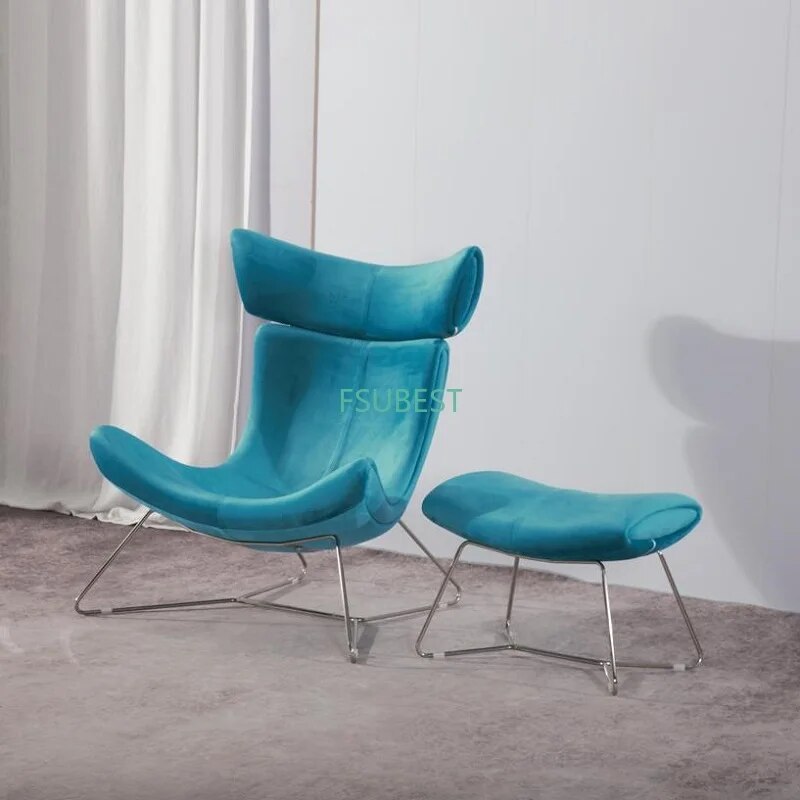 U-BEST Imola chair with stool Vintage chair single sofa chair hotel lobby armchair living room furniture relax lounge chair
