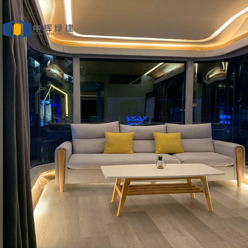 CGCH Mobile Home Manufacturer Factory Supply Friendly Waterproof Double Wide Prefabricated House Capsule House Vacation Space