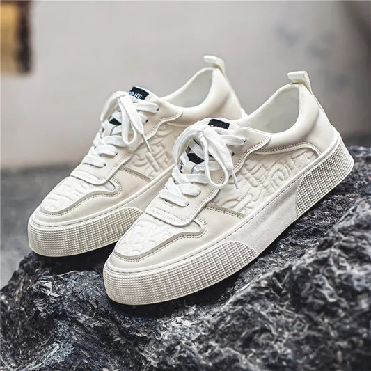 Shoes for Men Women's Sneakers Autumn Leather Casual Shoes Fashionable Heightening Small White Shoes New Trendy Running Shoes