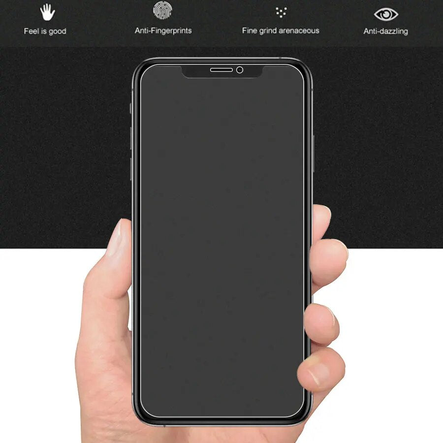 Matte Frosted Tempered Glass For iPhone 12 13 14 Pro Max mini Screen Protector For iPhone 11 Pro XS Max XR X 8 7 6 Plus SE Glass