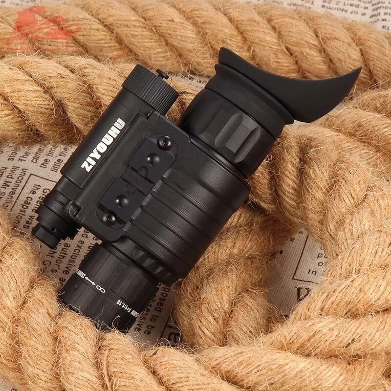 ZIYOUHU Infrared Night Vision Device, Monocular Telescope, Green Imaging, Knob Type, Camera, Outdoor Hunting Equipment