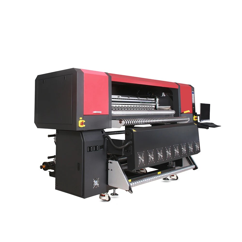 1.9m Sublimation Printer for Fiber Fabric with 12pcs I3200A1 Printheads 7800W Maintop/Photo print Software Printing Machine