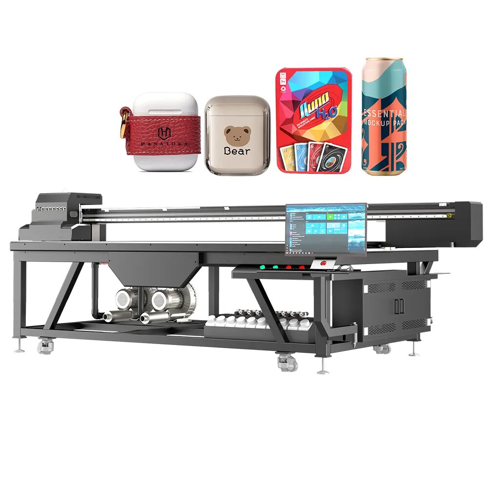 2513 UV Flatbed Printer Industrial uv printer with For Epson XP600 Printer head for glass acrylic large uv printing machine