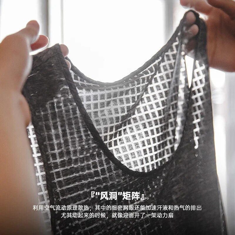 Maden Breathable Cool Workout Tank Tops for Men Gym Muscle Undershirts Bodybuilding Sleeveless T Shirt Plain Sportswear Tee