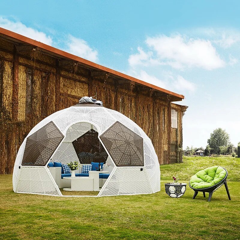 Outdoor sunshade rattan  wedding activity tent garden villa house leisure sunshine room