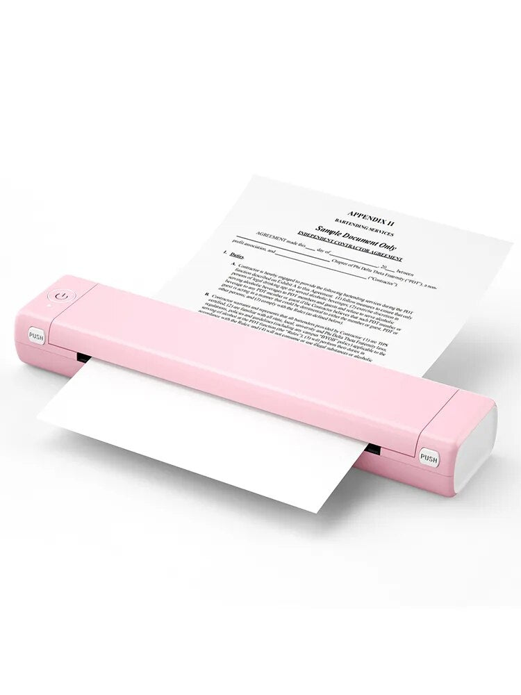 NEW M08F A4 Portable Thermal Printer,Supports 8.26"x11.69" A4 Thermal Paper,Wireless Mobile Travel Printers for Car & Office