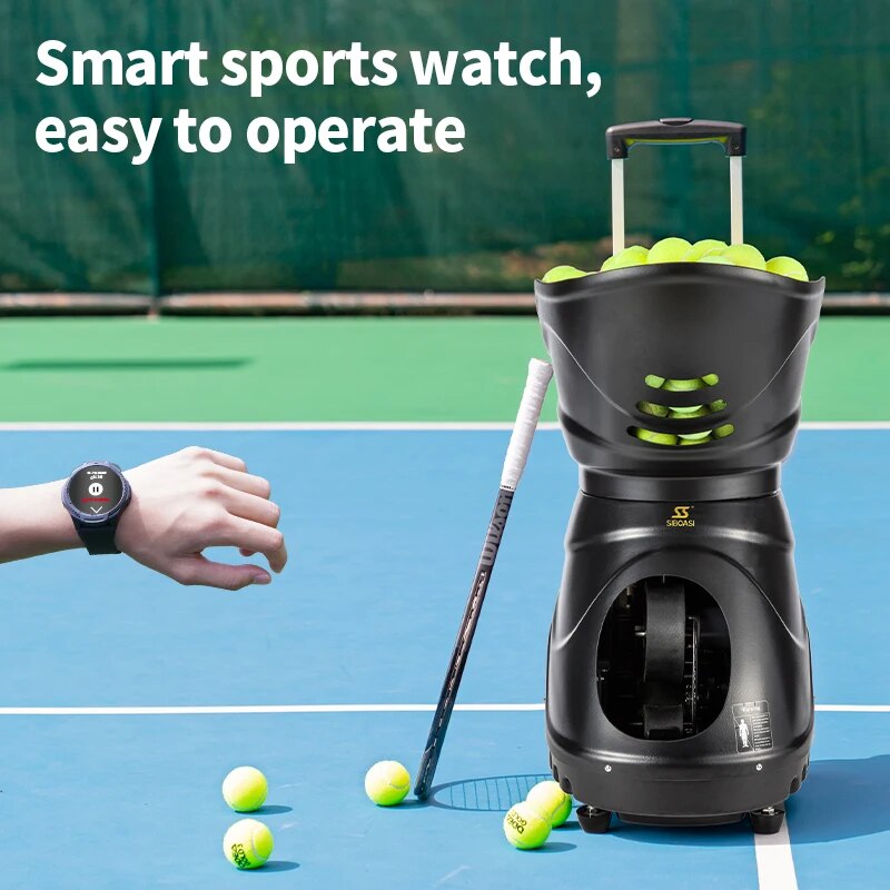 siboasi T4015 spin shot tennis ball machine training equipment shooting tennisball machine lobster