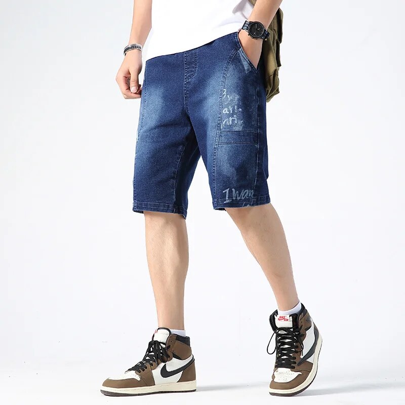 2024 Summer Men Ripped Short Jeans Brand Clothing Cotton s Breathable Denim s Male Destroyed Skinny Hole