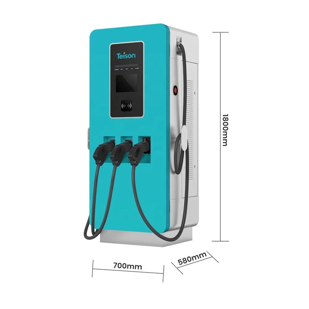 Teison DC 150kw level 3 ev car fast charger with CCS1/2 CHADEMO GB/T adapter commercial Dc Fast Charging station