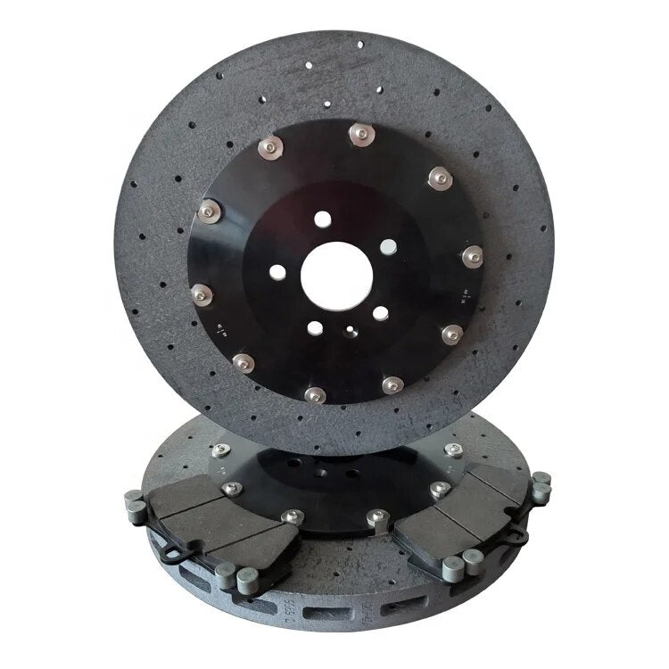 Auto Spare Parts Racing Car Carbon Ceramic Brake Rotors With Special Brake Pad Automobile Ceramic Brake Disc for Sports Car