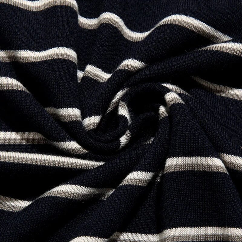 2022 Brand Casual Spring Striped Long Sleeve Polo Shirt Men Poloshirt Jersey Pocket Mens Polos Tee Shirts Dress Fashions 202222