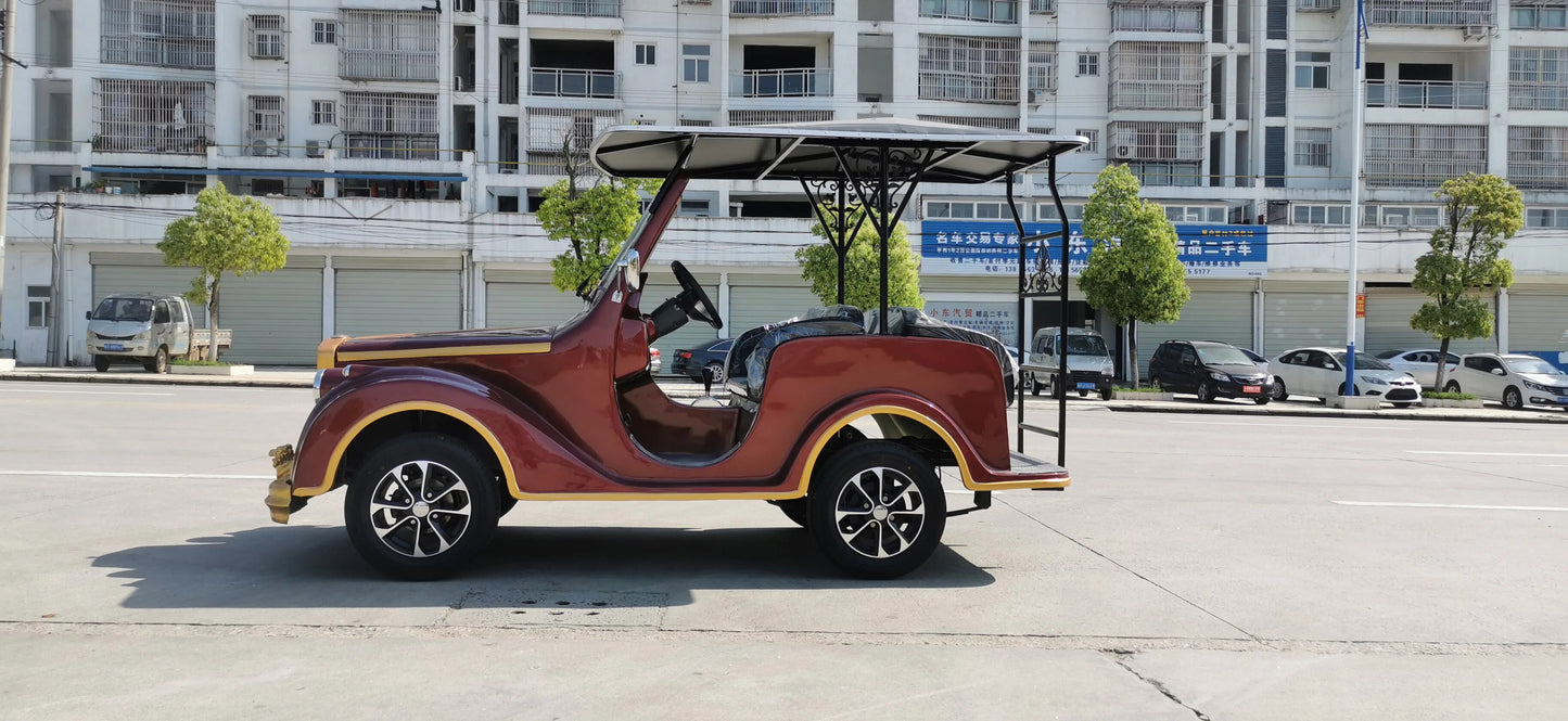 Battery Car Four-wheel Electric Classic Vintage Classic Car NEV Battery Electric Vehicles .