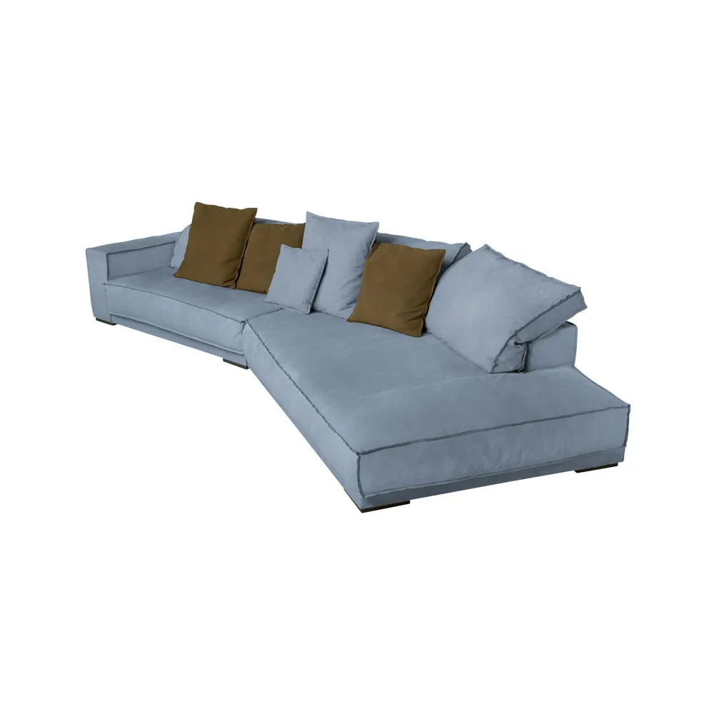 Living Room Cephalic Layer Sofa Cowhide Sponge Filling Timber Framing Soft Backrest With Armrest Pillow Furniture Household