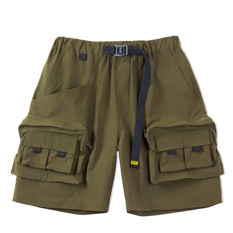 Maden Mountain Outdoor Men's Multi-pocket Cargo Shorts Casual Hiking Work Tactical 2023 Summer Loose Military Short Pants