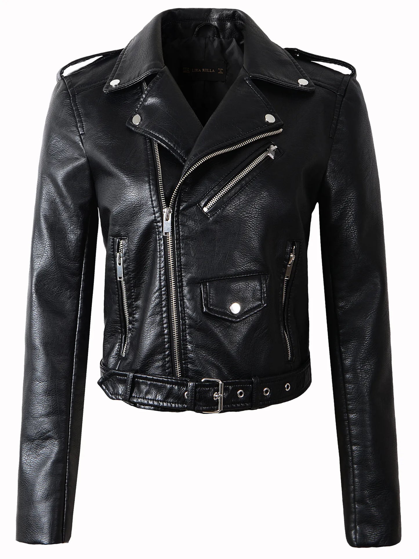 New Arrival 2022 brand Winter Autumn Motorcycle leather jackets yellow leather jacket women leather coat  slim PU jacket Leather - KAISERINC