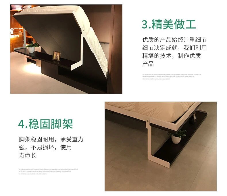 fabric  bed frame soft electric sofa wall Bed Home Bedroom Furniture camas lit muebles de dormitorio yatak mobilya quarto