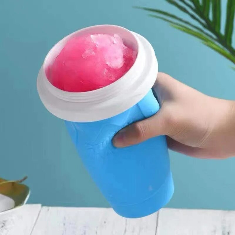 Frozen Squeeze Slushy Cup Quick-frozen Smoothies Sand Cup Ice Cream Pussy Hail Bucket Bottle Manual Shake Slushy Maker Mug
