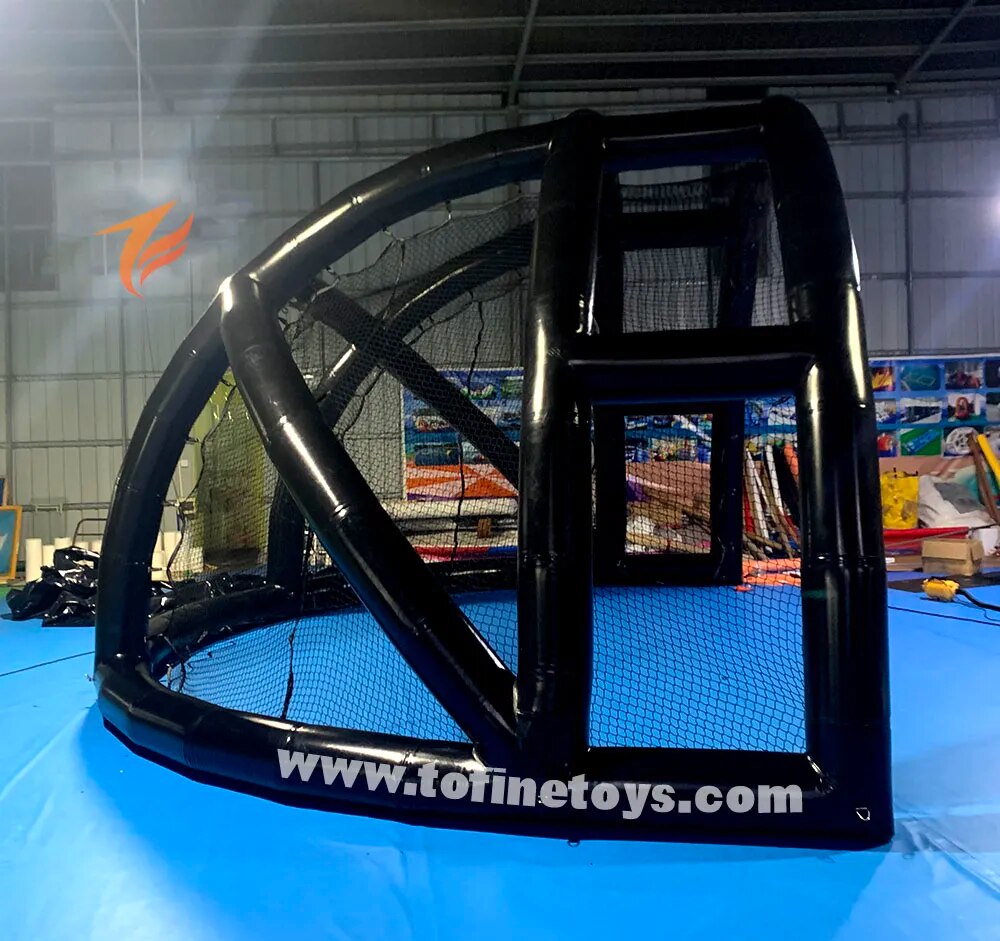 Airtight Inflatable Baseball Batting Hitting Cage Turtle Backstop Bearing