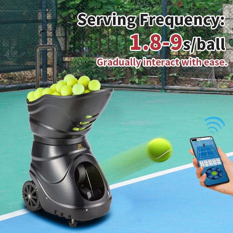 siboasi T4015 spin shot tennis ball machine training equipment shooting tennisball machine lobster