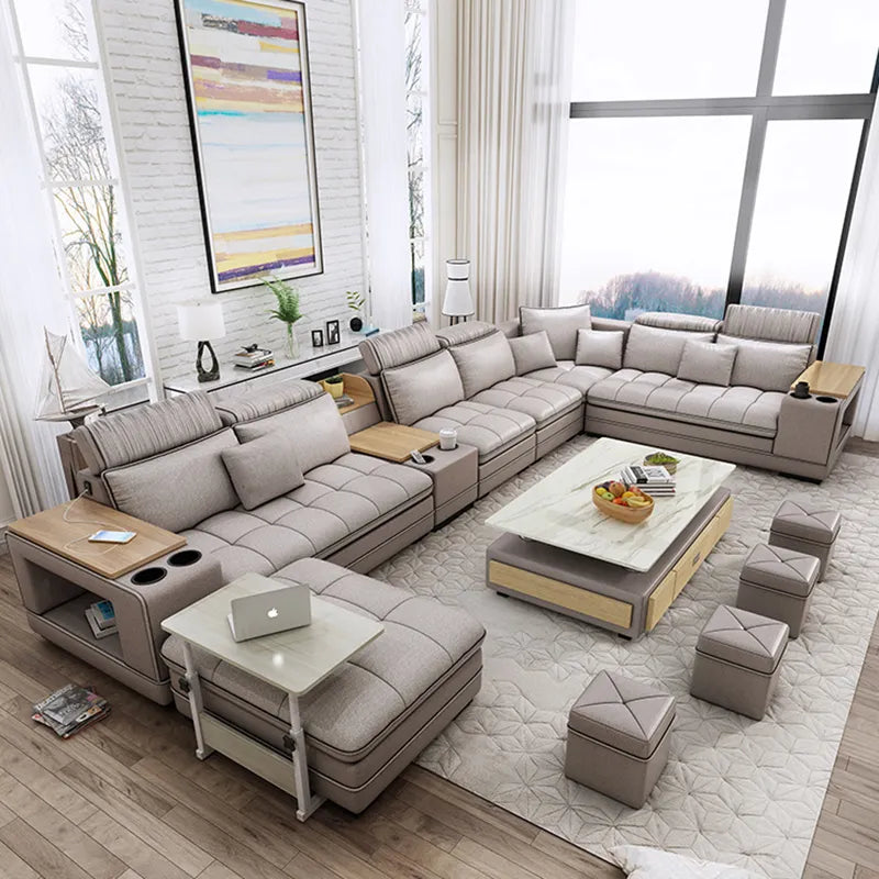 Fabric Living Room Sofa Chaiselong Creative Shape Corner Minimalist Couch Nordic Modern Wohnzimmer Sofas Bedroom Furniture WXHYH