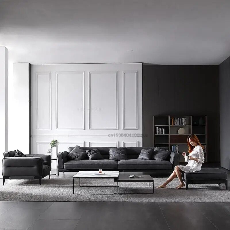 Modern Living Room Sofa Home Furniture Modern Minimalist Sofa Chairs Light Luxury Single Sofas Nordic Lazy Small Apartment Couch