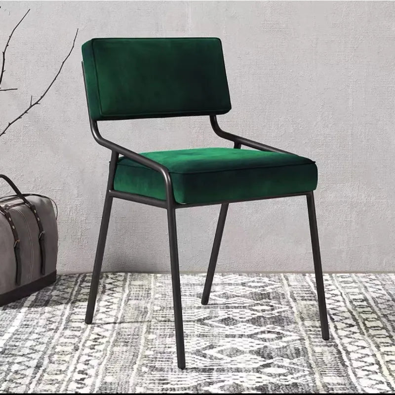 Luxury Nordic Dining Chair Prefabricated House Wassily Metal Lounge Dining Room Chair Fashionable Library Furniture