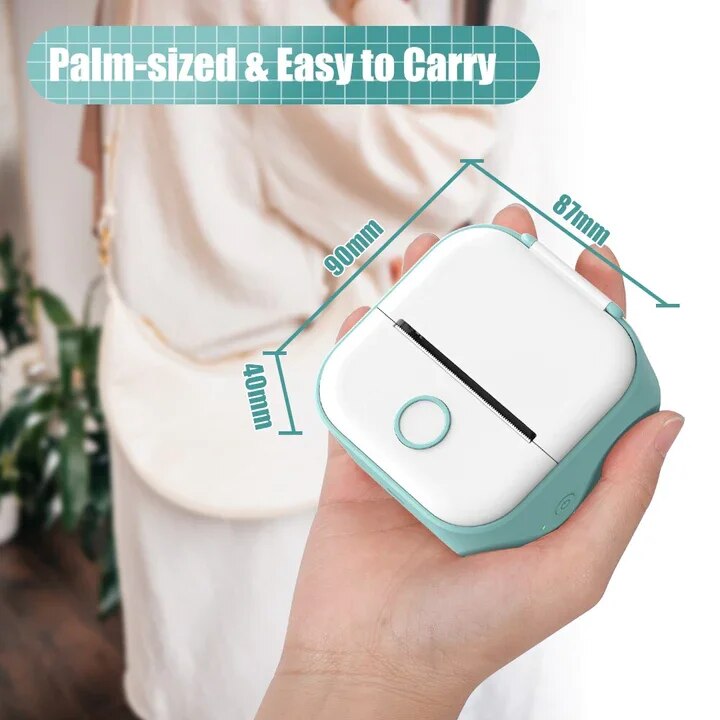 Mini Thermal Label Printer Portable Bluetooth Phone Photo Label Printing Pocket Printer Portable Wireless Android IOS Printers