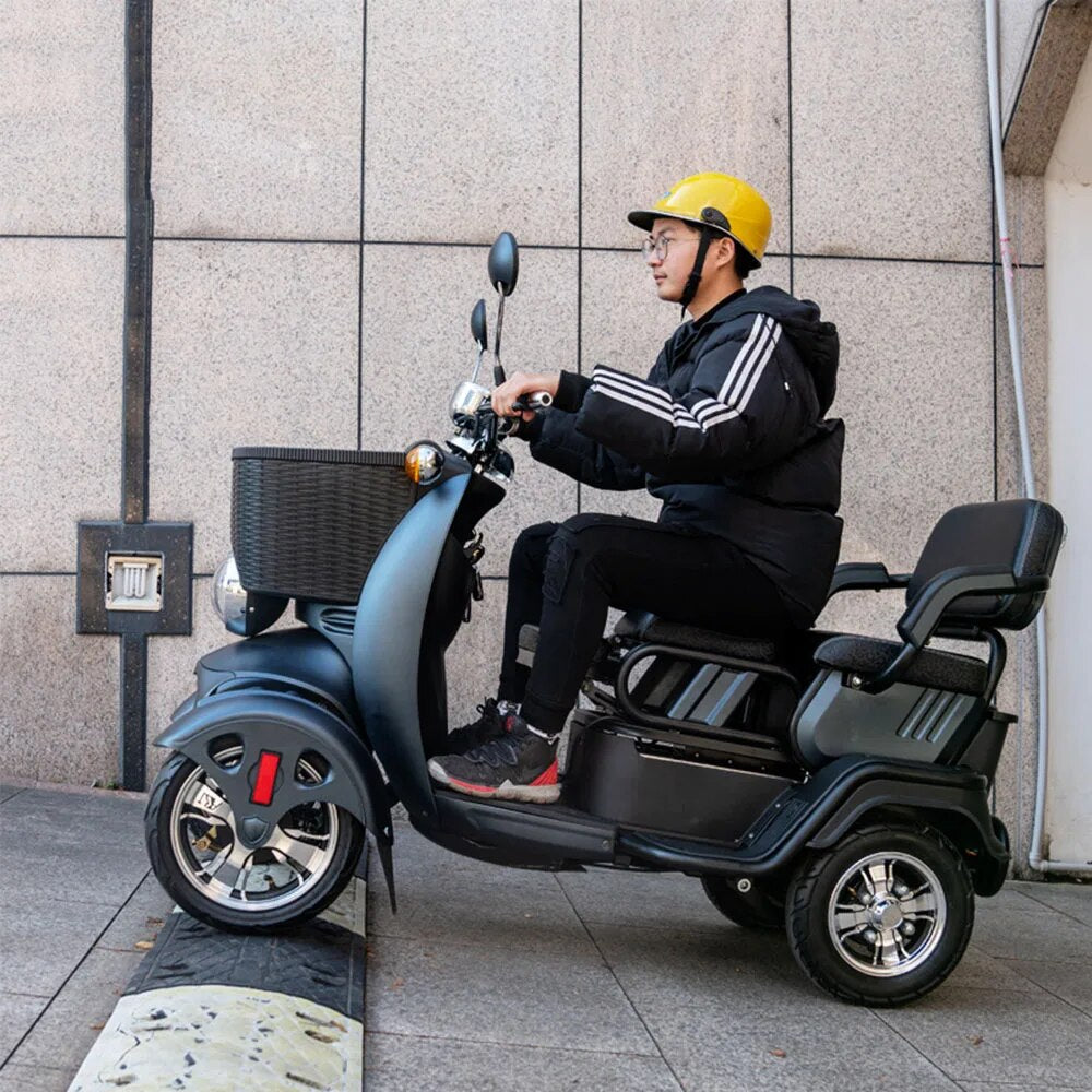 500W Four Wheel Electric Car Mobility Scooter 48/60/72V Damping Small And Compact Folding Chair Energy Conservation