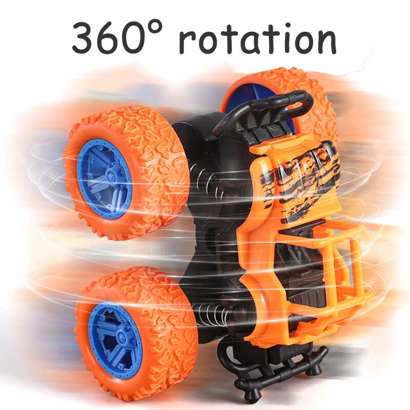 Toys Car Four-wheel Drive off-road Vehicle Stunt Dump Car Inertia Car Boy Toy Car Pull Back car for Children toys Christmas gift
