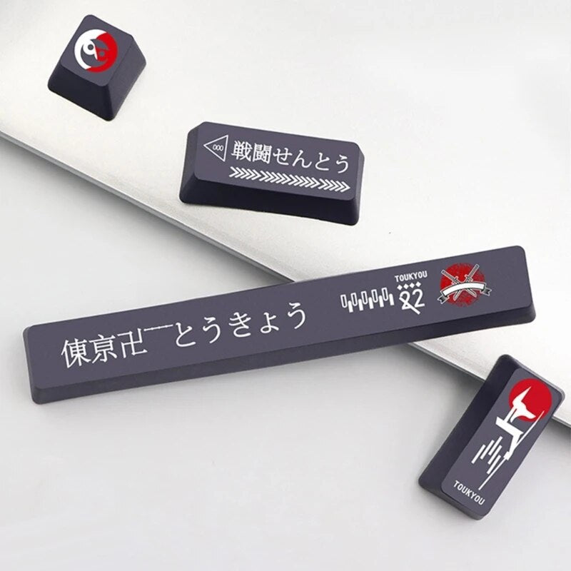 Dye-subbed PBT Keycap,OEM Keycaps Spacebar Keycap,Esc Keycap Enter 4 Keycaps/Set