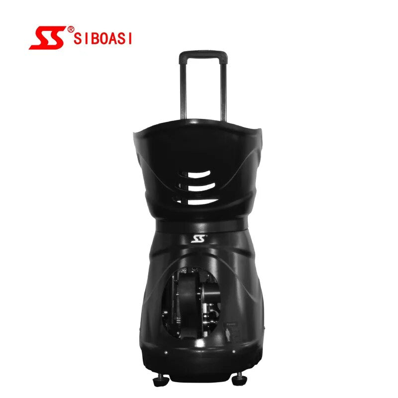 Big Capacity Tennis Shooting Machine SIBOASI S4015 Sports Training Tennis Ball Throwing Machine