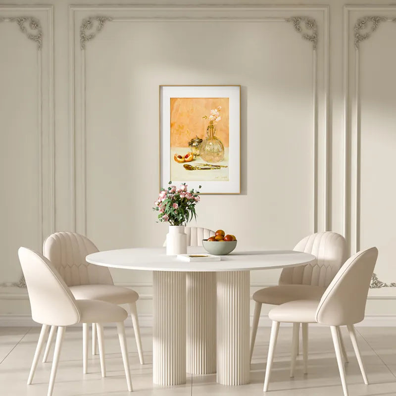 End Dinning Table Round Center Poker Modern Dinner Table Salon Desk Kitchen Islands Lounge Mesas De Comedor Home Furniture SQC