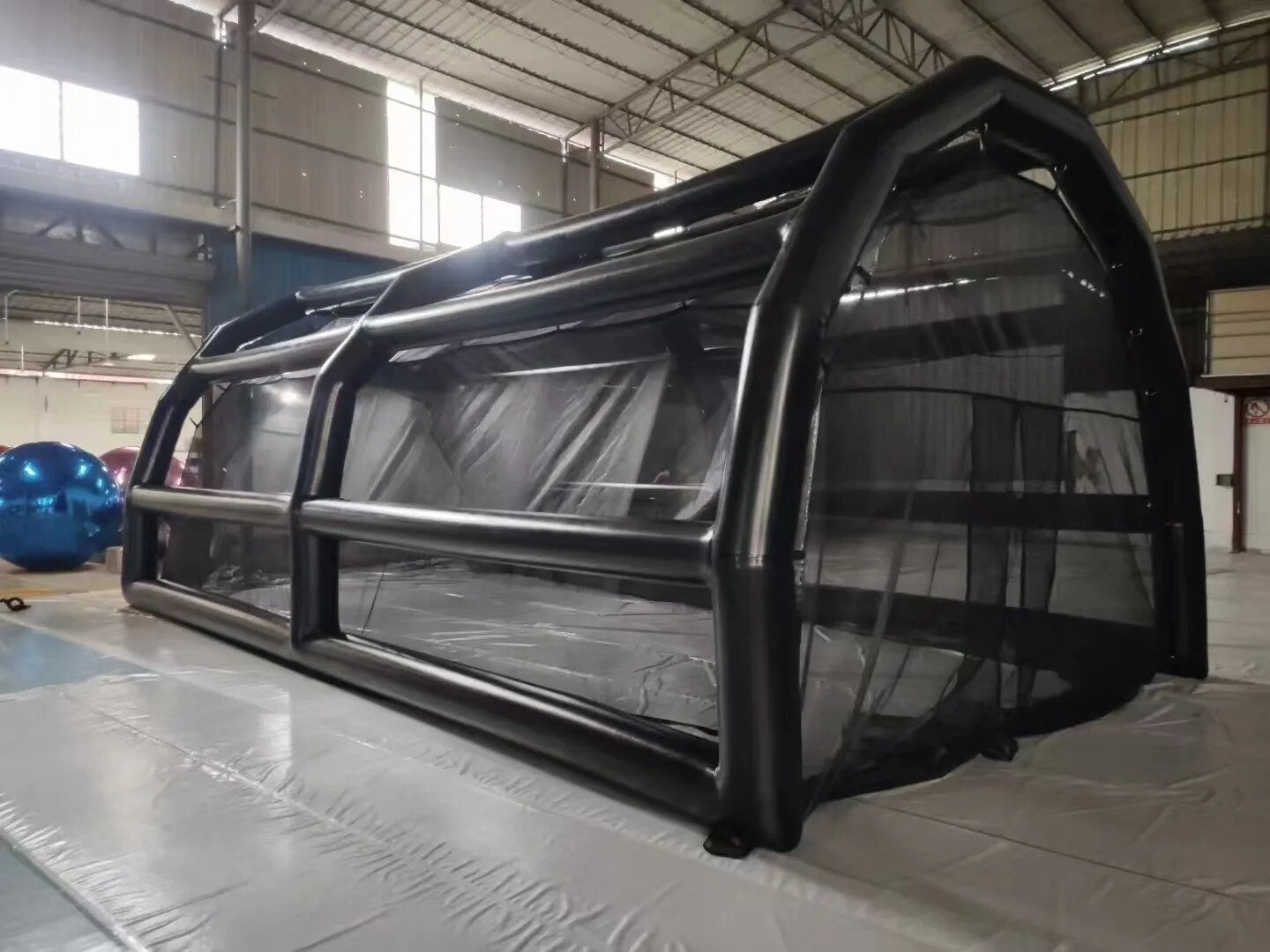 40FT Inflatable Baseball Cage Golf Practice Nets Football Swing Simulator with Blower
