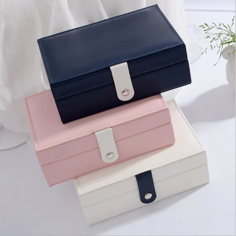 New Leather Jewelry Display High Quality Fashion Design Portable Ring box Gift Choice Love Recomended Factory Sale