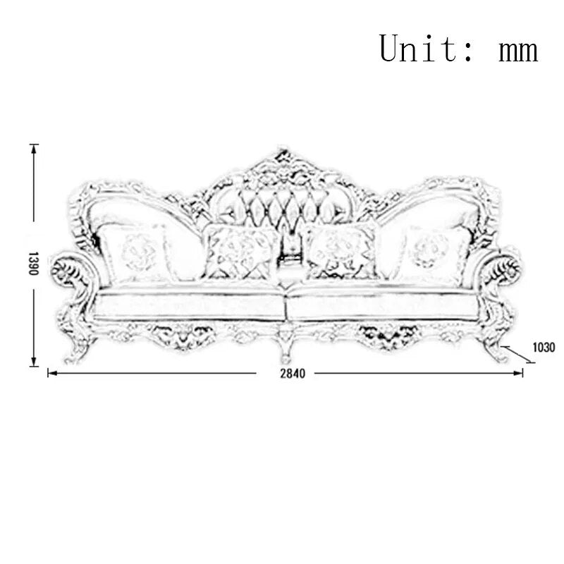 All Solid Wood Leather Sofa Combination European Style Sofas High-end Luxury Residential Furniture Large Apartment Living Room