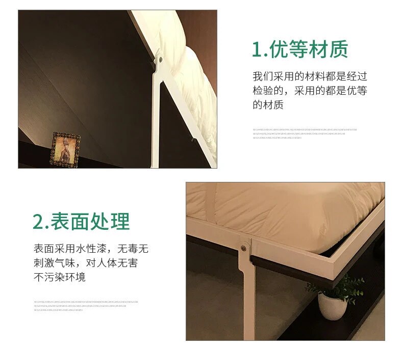 fabric  bed frame soft electric sofa wall Bed Home Bedroom Furniture camas lit muebles de dormitorio yatak mobilya quarto