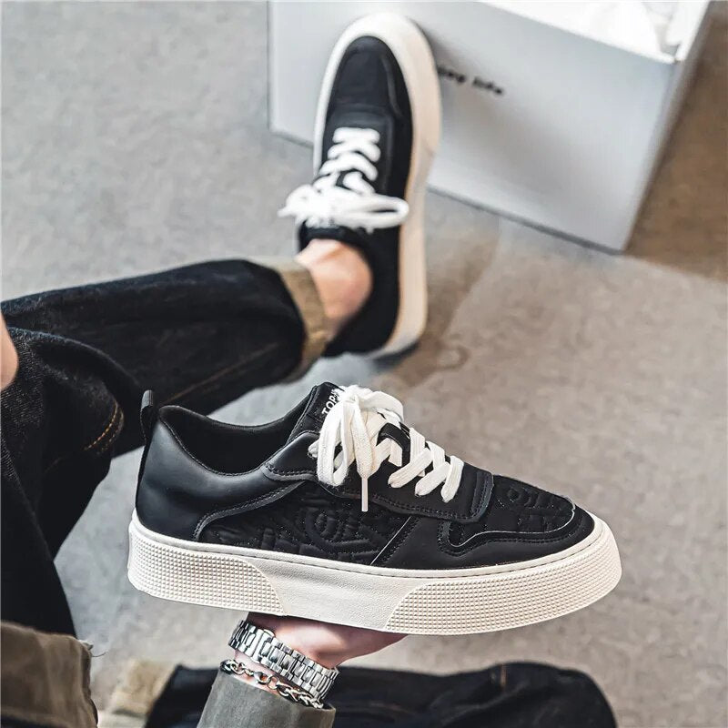 Shoes for Men Women's Sneakers Autumn Leather Casual Shoes Fashionable Heightening Small White Shoes New Trendy Running Shoes