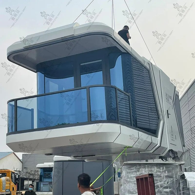 Eco Modular Luxury House Container Van House Mobile Office Prefabricated cabin Housing