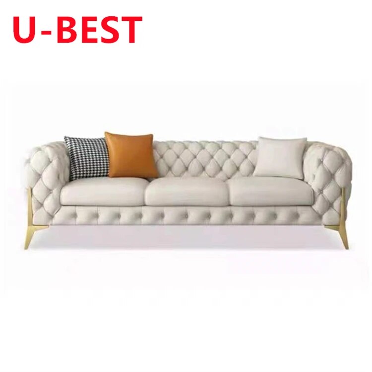 U-BEST Luxury Furniture Sectional Sofa 2 Seat Couch Living Room Sofa,New Model Luxury Tufted Loveseat Sofa  muebles de salon