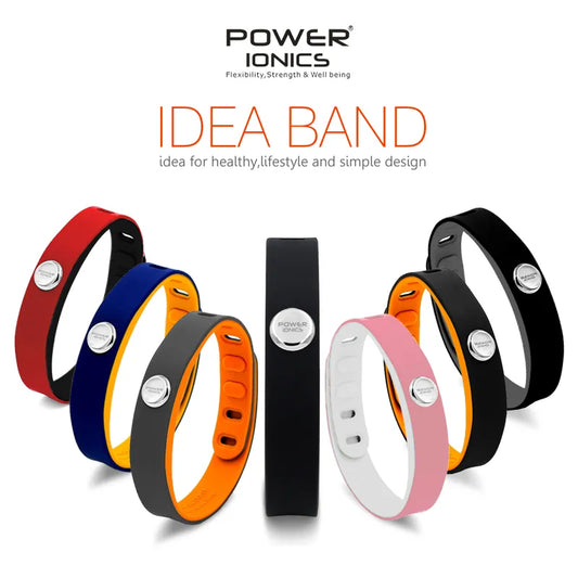 Power Ionics 3000ions Sports Waterproof Titanium Bracelet Wristband Improve Balance Sleeping Slimming